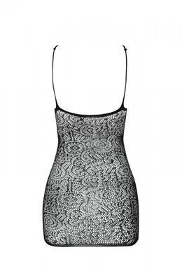 Ажурна мінісукня на тонких бретелях Passion BS096 One Size, red, плетіння на грудях SO8930 фото