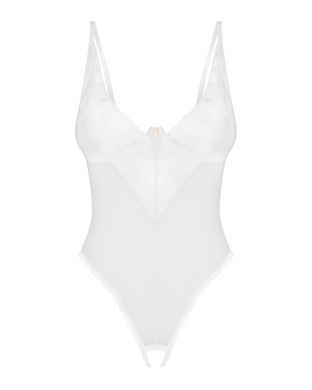 Боди з доступом Obsessive Alissium crotchless teddy, XS/S, лиф с мягкой чашкой, высокие трусики SX0597 фото