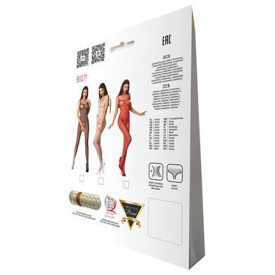 Бодістокінг Passion BS071 white, комбінезон на бретелях PBS071W фото