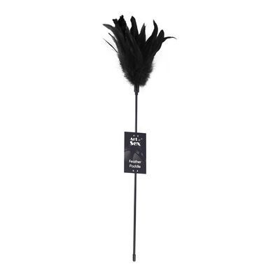 Лоскітка з пером півня Art of Sex &ndash; Feather Paddle, чорна SO6609 фото