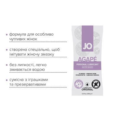 Набір лубрикантів Foil Display Box &ndash; JO Agape Lubricant &ndash; 12 &times; 10ml SO6766 фото