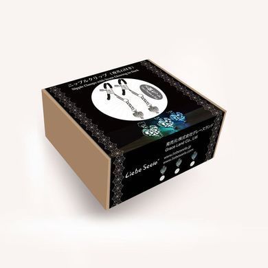 Затискачі для сосків Liebe Seele Glow-in-dark Nipple Clamps Blue SX1683 фото