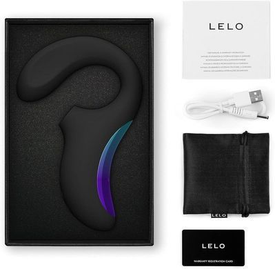 Клиторально-вагинальный звуковой стимулятор LELO Enigma WAVE Black, 3 типа стимуляции SX0687 фото