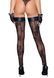Чулки без мыска Noir Handmade F243 Tulle stockings with patterned flock embroidery, 3XL SX0160 фото 2