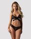 Комплект Obsessive Blomentis 2-pcs set, XS/S, кружевной, лиф с завязками на спине, трусики-слипы SX1030 фото 6