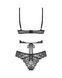 Комплект Obsessive Blomentis 2-pcs set, XS/S, кружевной, лиф с завязками на спине, трусики-слипы SX1030 фото 4