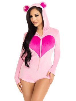 Комбинезон "Сладкий мишка" Leg Avenue Sweetheart Bear Velvet Romper S SX2790 фото