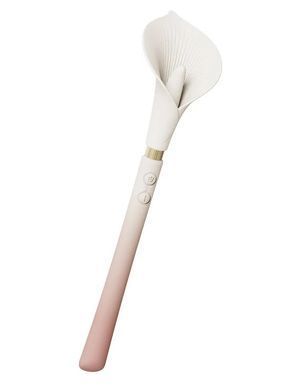 Роскошный вибромассажер Zalo &ndash; Calla Blossom Pink, двусторонний, 2 мотора SX1280 фото