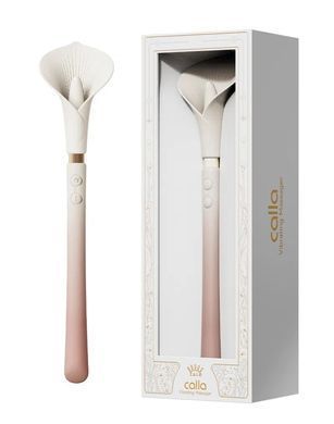 Роскошный вибромассажер Zalo &ndash; Calla Blossom Pink, двусторонний, 2 мотора SX1280 фото