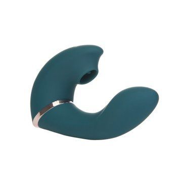 Многофункциональный вибратор с вакуумной стимуляцией Swan The Monarch Teal SO8905 фото