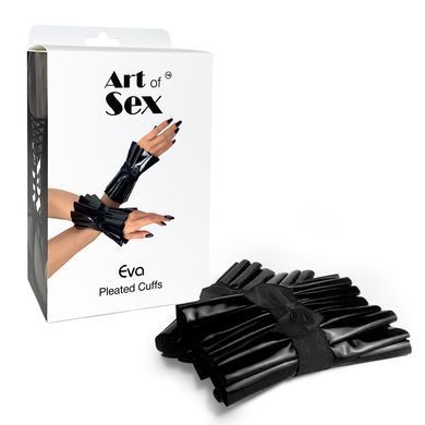 Плісовані манжети на руки Art of Sex - Eva, колір чорний SO7356 фото