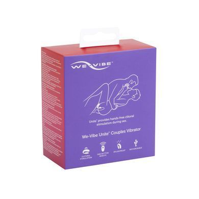 Недорогой вибратор для пар We-Vibe Unite Purple, однокнопочный пульт ДУ SO6936 фото