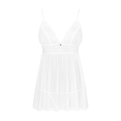 Пеньюар и трусики Obsessive Heavenlly babydoll & thong XL/2XL SO8165 фото