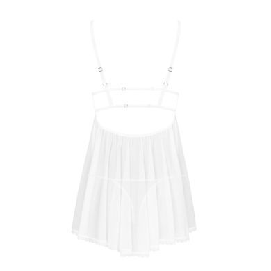 Пеньюар и трусики Obsessive Heavenlly babydoll & thong XL/2XL SO8165 фото