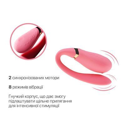 Смартвибратор для пар Zalo &mdash; Fanfan Rouge Pink SO6669 фото