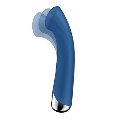 Вибратор с ротацией Satisfyer Spinning G-Spot 1 Blue, плоская площадка для стимуляции точки G SX0556 фото