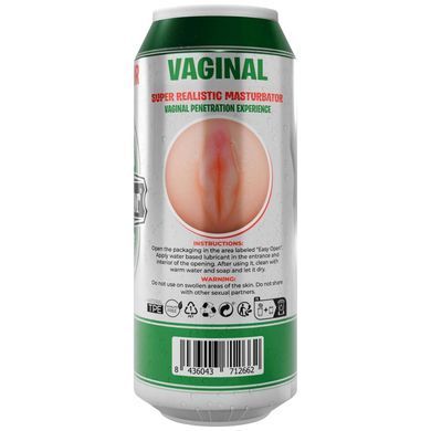 Мастурбатор-вагіна Alive Heineken Vagina II у вигляді банки пива, реалістичний SX1392 фото