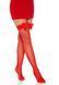 Чулки-сетка с атласным бантиком Leg Avenue Fishnet Thigh Highs With Bow One size, Red SO7971 фото 4
