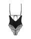 Тедди Obsessive Lobellis teddy, XS/S, черное, лиф с мягкой чашкой, открытая спина, низ-стринги SX1014 фото 4