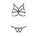 Комплект білизни зі стреп Passion Exclusive ARMANDA SET XXL/XXXL, black SO6375 фото 5
