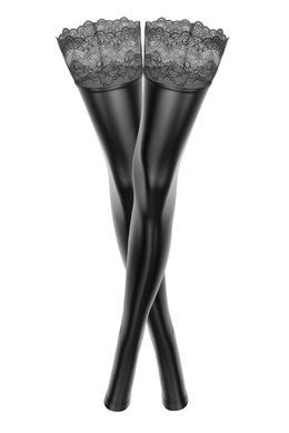 Чулки с мокрым эффектом Noir Handmade F135 Powerwetlook stockings, 3XL, без мысков SX0022 фото