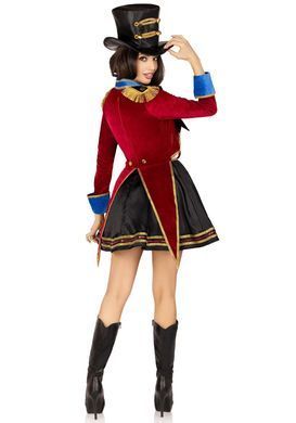 Костюм дрессировщицы Leg Avenue Classic Ringmaster Costume M, платье, шляпа SO9194 фото