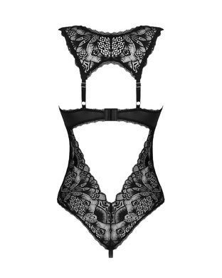 Кружевное боди Obsessive Donna Dream crotchless teddy M/L Black, открытый доступ SO8634 фото