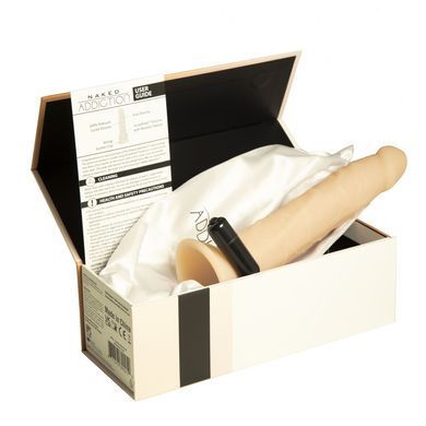 Фаллоимитатор Naked Addiction &mdash; 9&Prime; Silicone Dual Density Bendable Dildo Vanilla, вибропуля в подарок SO8906 фото