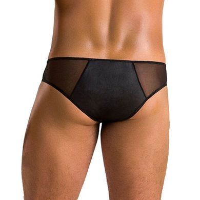 Чоловічі сліпи на блискавці Passion 042 SLIP TIMMY XXL/XXXL Black, екошкіра, сітка SO7599 фото