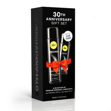 Ювілейний набір лубрикантів pjur 30th Anniversary Gift Set: Original 100 мл та Aqua 30 мл SX2799 фото
