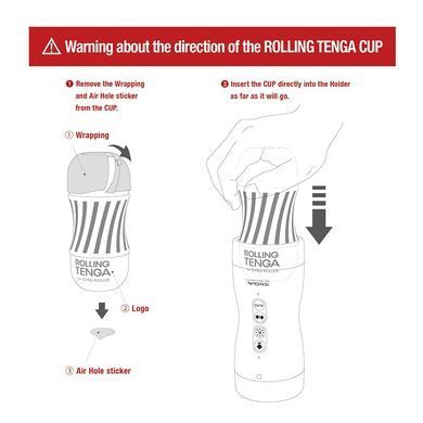 Автоматичний мастурбатор Tenga VACUUM GYRO ROLLER SET, ротація та вакуум, сумісний з Tenga Cup SO7041 фото