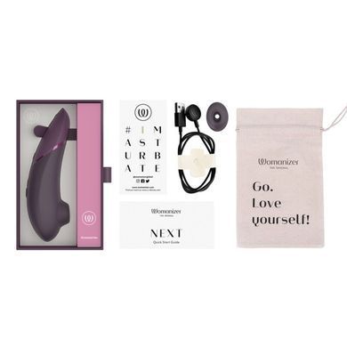 Вакуумный клиторальный стимулятор Womanizer Next Dark Purple, 3D Pleasure Air, 14 уровней интенсивности SX2303 фото