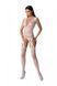 Бодистокинг с плетением на груди Passion BS099 One Size, white, открытый доступ, имитация подвязок SO8940 фото 1