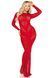 Платье Leg Avenue Lace and Net Bodycon Gown One Size, Red SX1738 фото 2