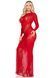 Платье Leg Avenue Lace and Net Bodycon Gown One Size, Red SX1738 фото 4