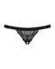 Кружевные танга с доступом Obsessive 828-THC-1 crotchless thong L/XL, черные SO7174 фото 5
