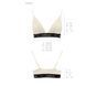 Эластичный топ с кружевом Passion PS001 TOP L, ecru SO4179 фото 5