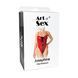 Сексуальне лаковане боді Art of Sex - Josephine червоне M SX2442 фото 3