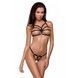 Трусики стрінги зі стреп Passion Exclusive ARMANDA THONG XXL/XXXL, black SO1582 фото 1
