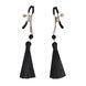 Затискач для сосків Art of Sex - Nipple clamps Black Tassels SO5856 фото 2