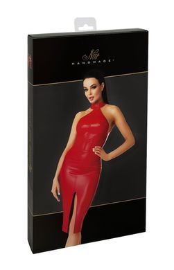 Сукня Noir Handmade F354 Red powerwetlook dress - S SX2106 фото