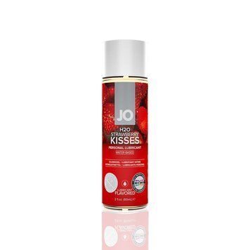 Смазка на водной основе JO H2O - Strawberry Kiss (60 мл) без сахара, растительный глицерин SO5225 фото
