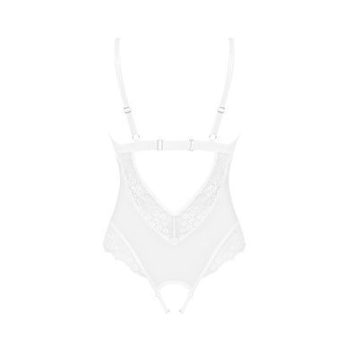 Эротическое полупрозрачное боди Obsessive Heavenlly crotchless teddy M/L, с доступом SO8167 фото