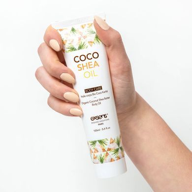 Органическое кокосовое масло карите (ши) для тела EXSENS Coco Shea Oil 100 мл, сертификат ECOCERT SO3332 фото