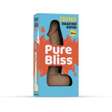 Свеча в виде члена Pure Bliss MINI Brown 15 см SX1644 фото