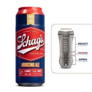 Мастурбатор &ndash; банка пива Blush Schag's Arousing Ale Masturbator &ndash; Frosted, самозмащуваний, вакуум SO8841 фото
