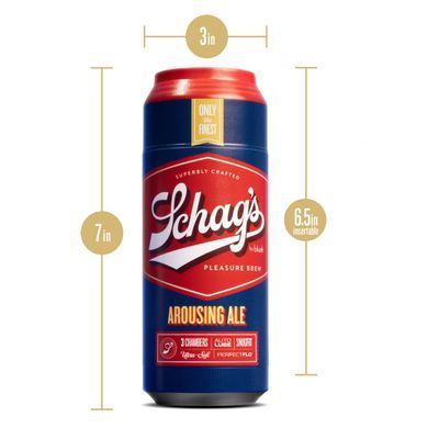 Мастурбатор &ndash; банка пива Blush Schag's Arousing Ale Masturbator &ndash; Frosted, самозмащуваний, вакуум SO8841 фото