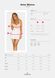 Сорочка Obsessive Amor Blanco underwire chemise & thong white S/M SX1126 фото 5