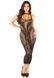 Платье Leg Avenue Rhinestone Lace and Net Bodycon Dress One Size, Black SX1739 фото 2