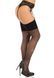 Чулки со стразами Leg Avenue Wide Top Rhinestone Sheer Stockings, One Size, черные, выше колена SX1064 фото 2